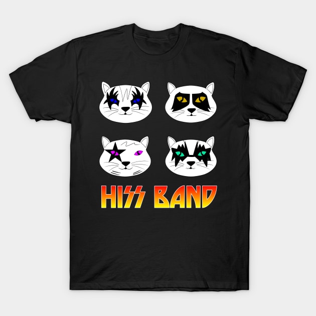 Danielle Shipp Hiss Funny Cats Kittens Rock Rockin T Shirt